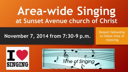 Area-wide Singing
